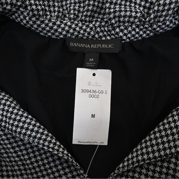 Banana Republic Womens M 3/4 Sleeve Tie Neck Dress with Pockets NEW - Picture 9 of 10